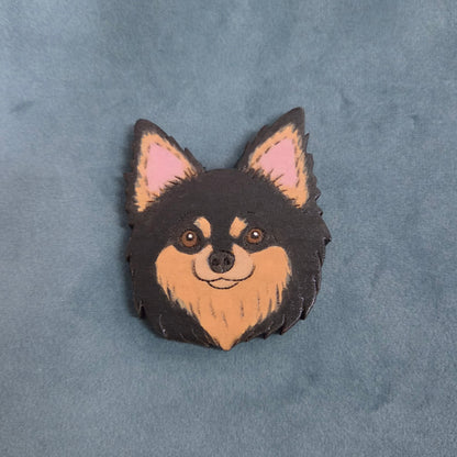 Hand-Painted Wooden Dog Breed Magnet