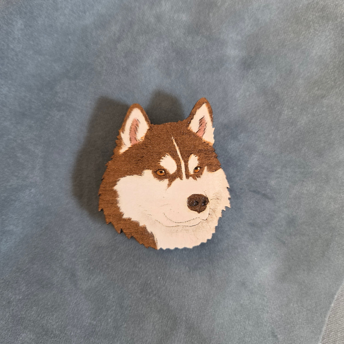 Hand-Painted Wooden Dog Breed Magnet