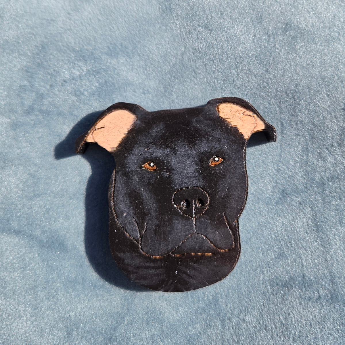 Hand-Painted Wooden Dog Breed Magnet
