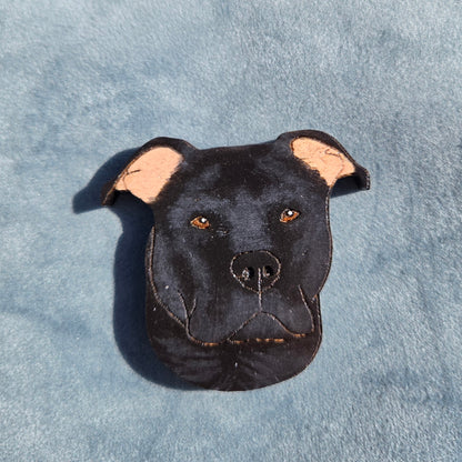 Hand-Painted Wooden Dog Breed Magnet