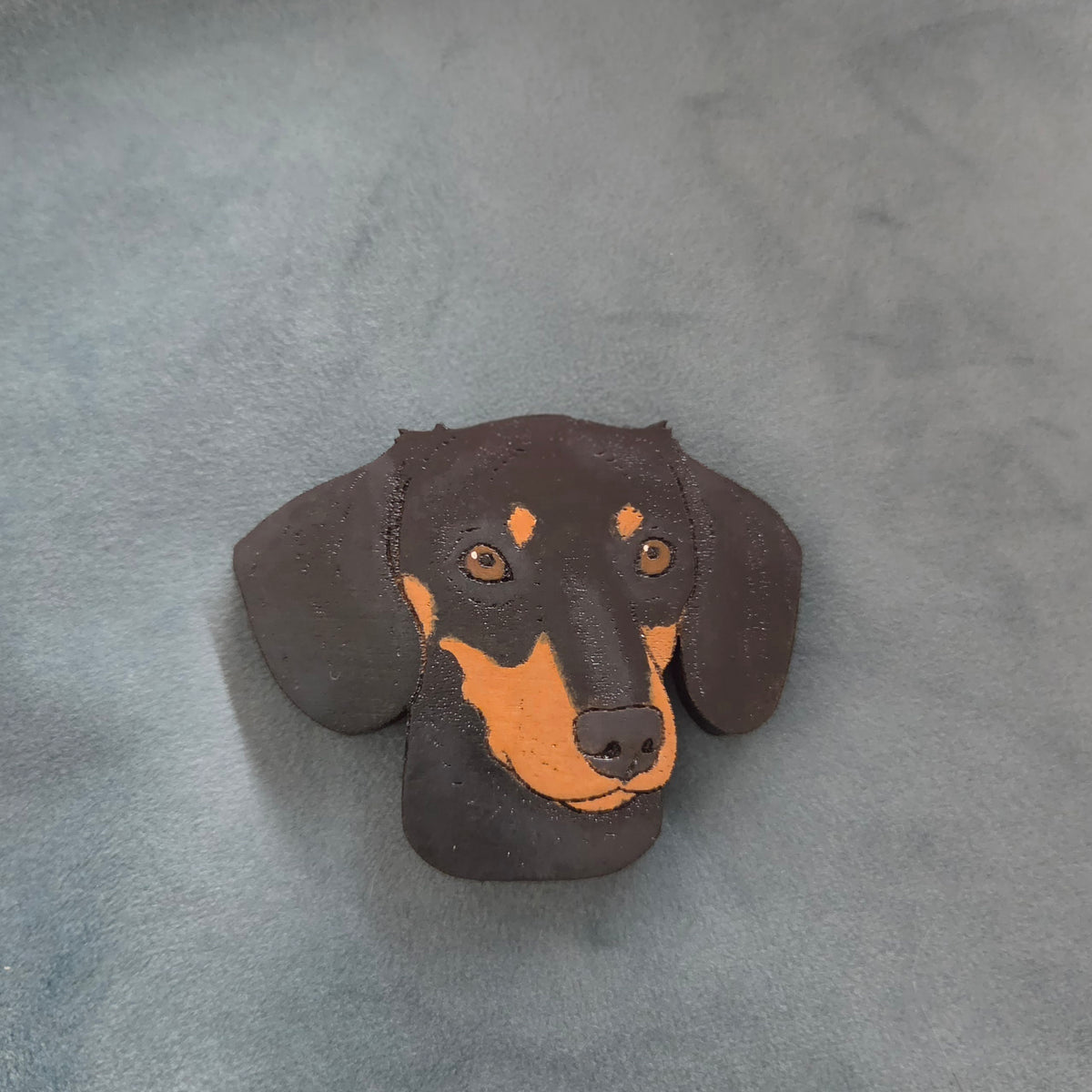 Hand-Painted Wooden Dog Breed Magnet