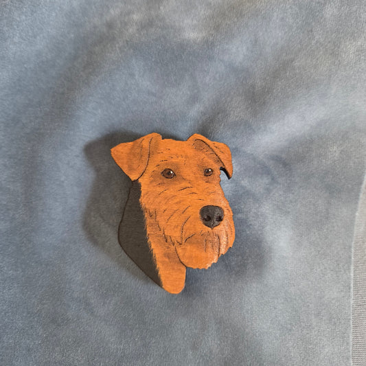 Hand-Painted Wooden Dog Breed Magnet