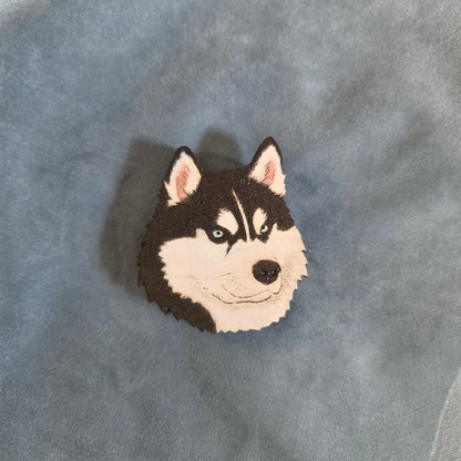 Hand-Painted Wooden Dog Breed Magnet