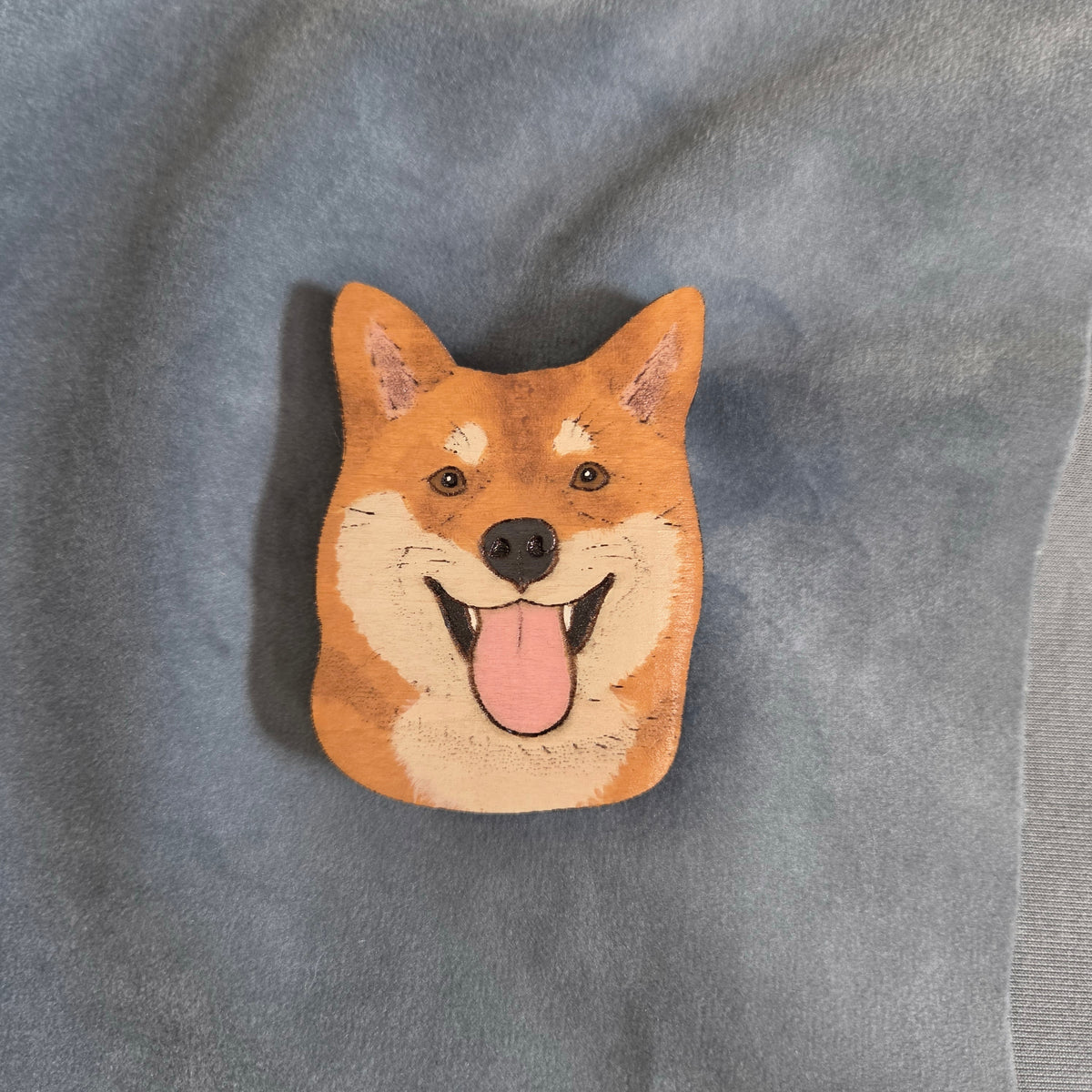 Hand-Painted Wooden Dog Breed Magnet